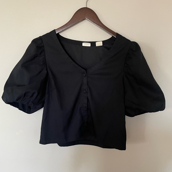 Levi’s Puff Sleeve Blouse - Picture 2 of 4